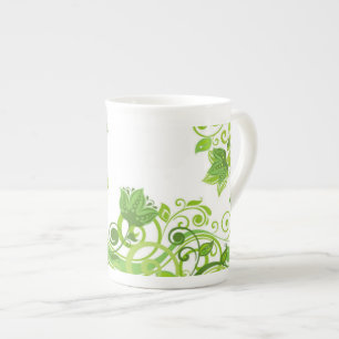 Knochen-China Tasse Grün