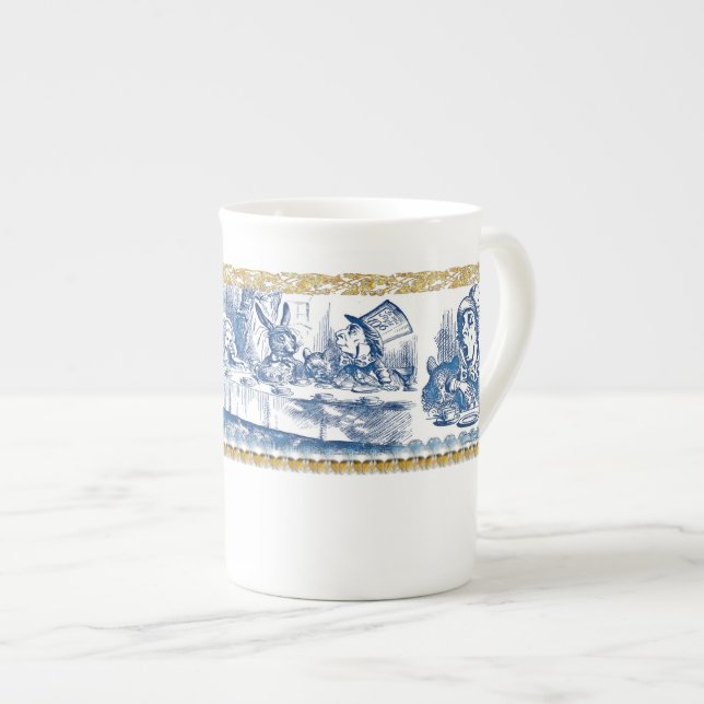 Knochen-China-Tasse - Märchenland Prozellantasse (Vorderseite Rechts)