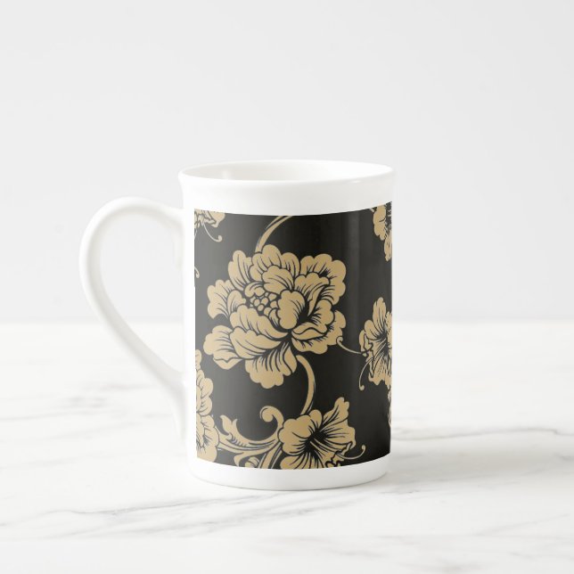Knochen-China-Tasse Prozellantasse (Links)