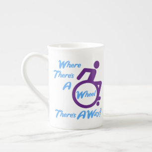 Knochen-China-Tasse - Wo ist ein Rad Prozellantasse