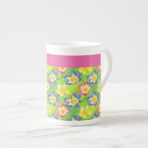 Knochen-China-Tasse zum Personalisieren: Primroses Prozellantasse