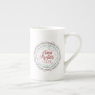 Knochen-China - Zeitraum-Drama-Tasse Janes Austen Prozellantasse