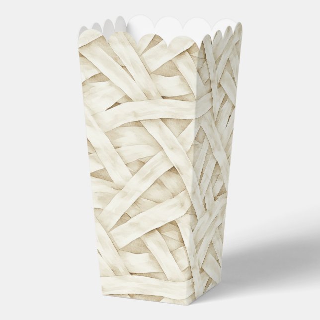 Knochen Creme Mumien Wrap Halloween Geschenkschachtel (Rückseite)
