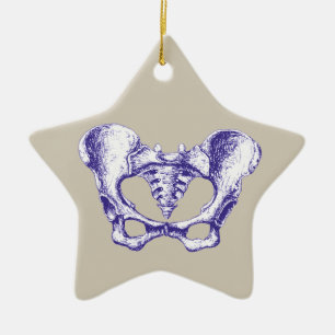 Knochen der menschlichen Pelvis Keramikornament