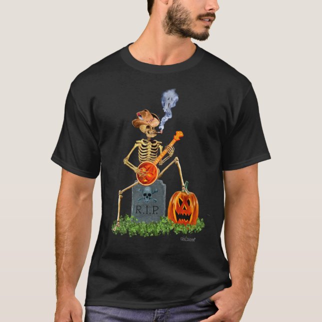 KNOCHEN DES BANJO-PLAYIN T-Shirt (Vorderseite)
