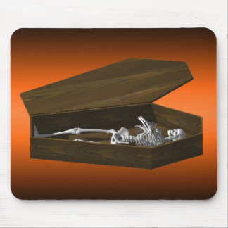 Knochen in einem Sarg: Halloween: Mousepad