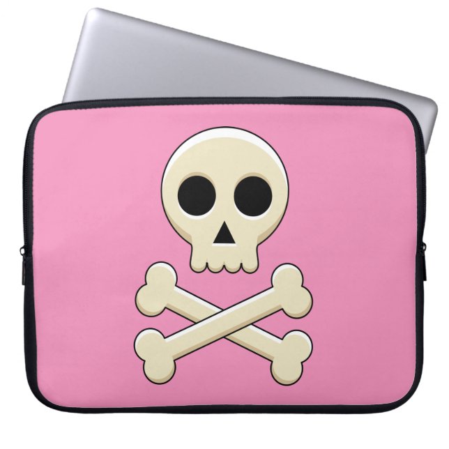 Knochen Laptopschutzhülle (Vorderseite)