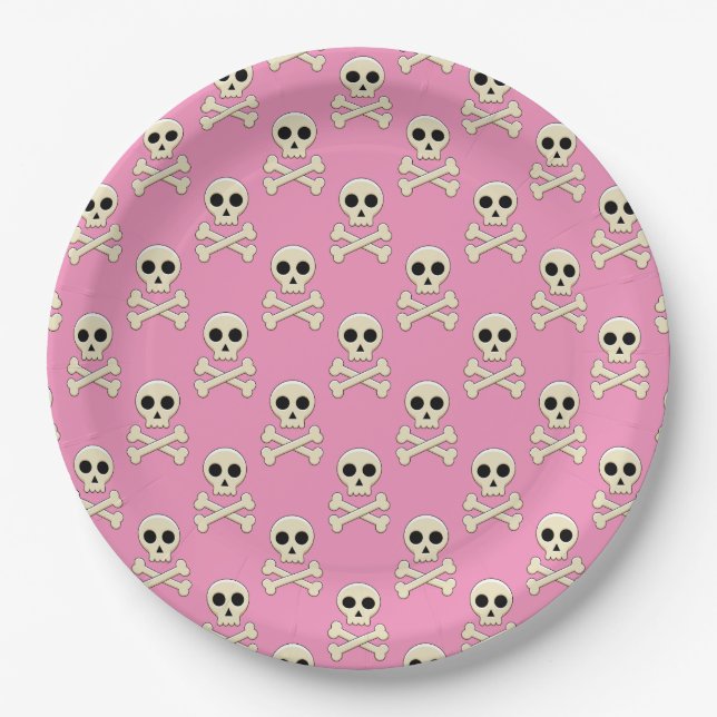 Knochen Pappteller (Vorderseite)