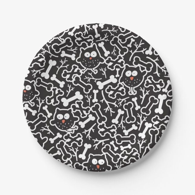 Knochen Pappteller (Vorderseite)