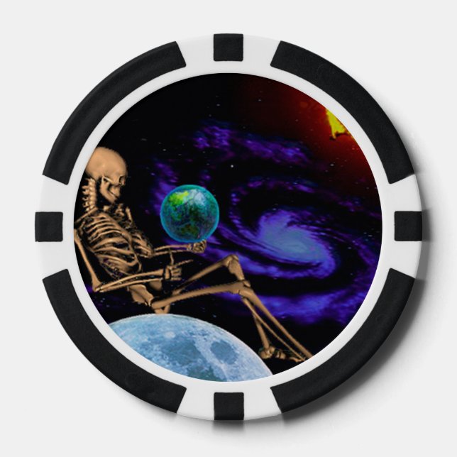 Knochen-Poker-Chips Pokerchips (Vorderseite)