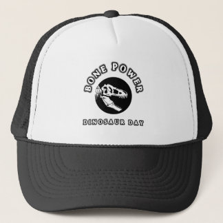 Knochen-Power - Dinosaurier-Tag-Skull-Design Truckerkappe