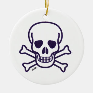 Knochen rund um die Keramik Ornament