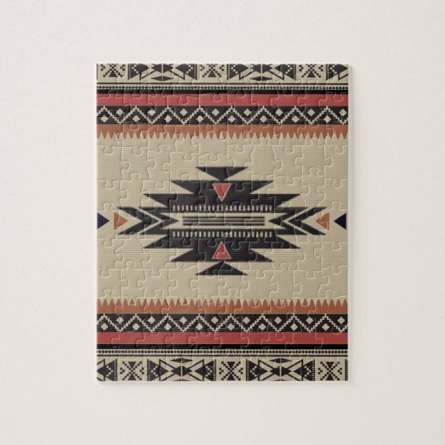 Knochen, Schwarzes, Rost-Ureinwohner-Art Puzzle (Vertikal)