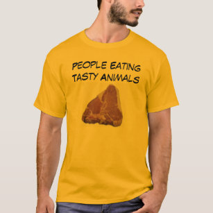 Knochen-Steak, Leute, die geschmackvolle Tiere T-Shirt