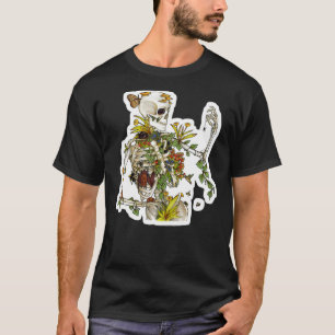 Knochen und Botanikskelett Pflanze Botanische T-Shirt