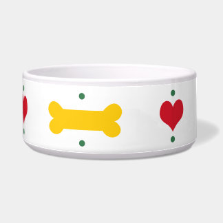 Knochen und Herz Napf