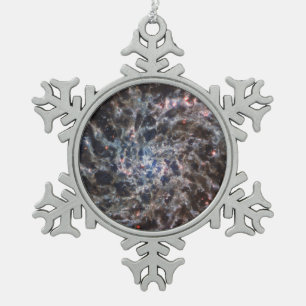 Knochen von Galaxy IC5332 von JWST Schneeflocken Zinn-Ornament