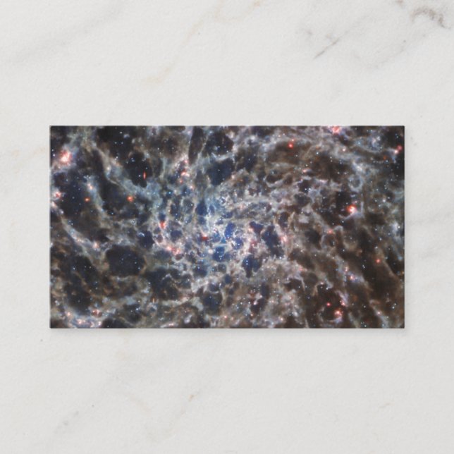 Knochen von Galaxy IC5332 von JWST Visitenkarte (Vorderseite)