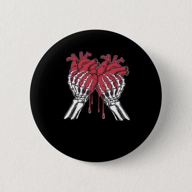 Knochen zu Ihrem Valentine - Valentinstag Funny s Button (Vorderseite)