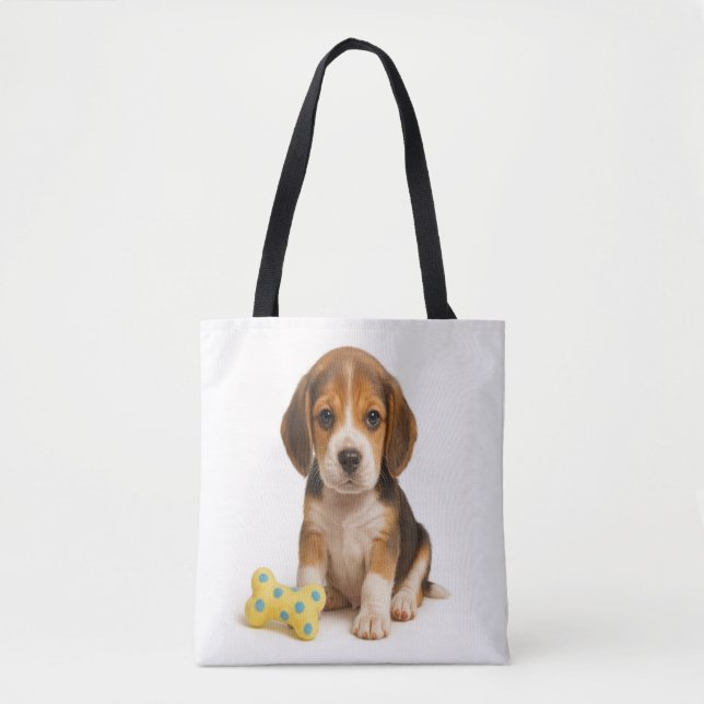 Knochen zum Wilden - Beagle Pup & Polka Dot (Vorderseite)