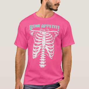 Knochenappetit, Halloween Skelett 668 T-Shirt