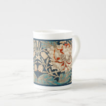 KNOCHENCHINA TASSE: WILLIAM MORRIS : HONEYSUCKLE