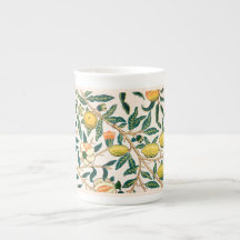 KNOCHENCHINA TASSE: WILLIAM MORRIS : POMEGRANATE