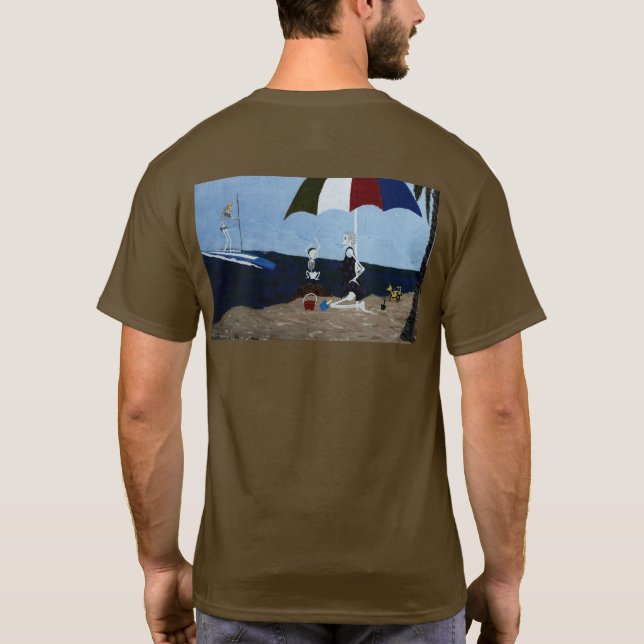 Knochenhof-Surfen bei Doho T-Shirt (Rückseite)