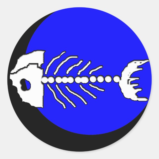 Knochenklee Runder Aufkleber (Vorderseite)