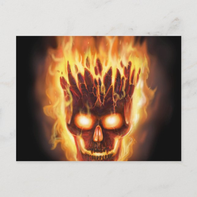 Knochenkopfexplosionen Postkarte (Vorderseite)