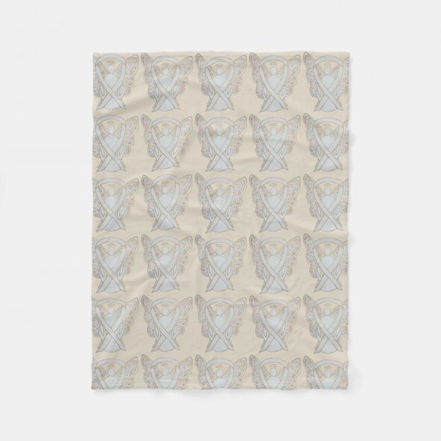 Knochenkrebs Bewusstsein Band Fleece Chemo Blanket (Vorderseite)