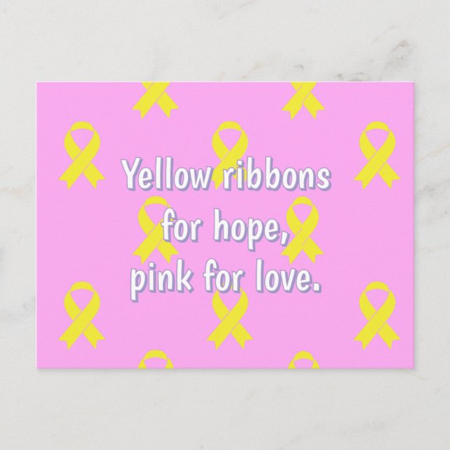 Knochenkrebs-Bewusstsein Postkarte (Vorderseite)