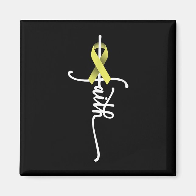 Knochenkrebs-Glaube Sarcoma Knochenkrebs Bewusstse Magnet (Vorne)