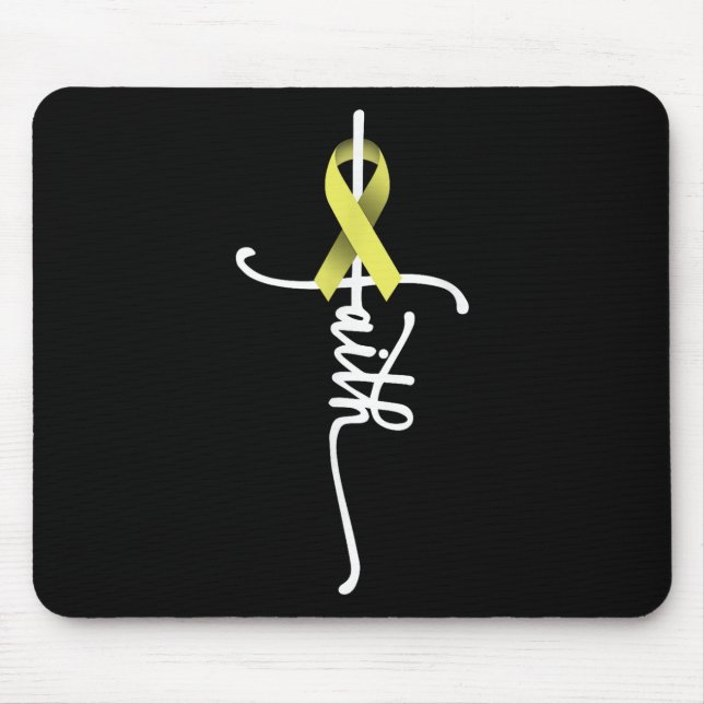 Knochenkrebs-Glaube Sarcoma Knochenkrebs Bewusstse Mousepad (Vorne)