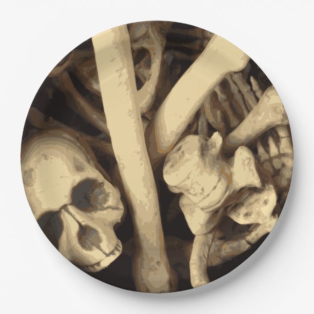 Knochenstall. Pappteller (Vorderseite)