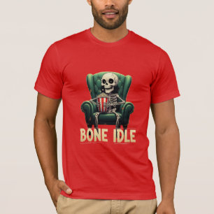 Knochenträge Skelett Filmnacht Pun T-Shirt