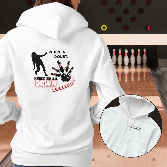 Knock 'em All Down Bowling Team Hoodie (Von Creator hochgeladen)