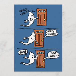 Knock Ghost Halloween Joke Kid Party Einladung