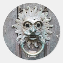 Knock-Klopfen Runder Aufkleber