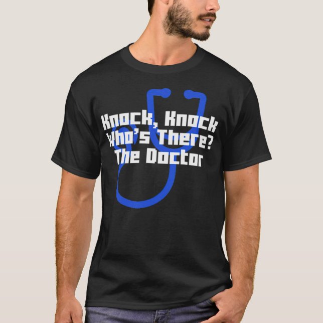 Knock, klopfen, was dort ist Der Doktor cooler Ele T-Shirt (Vorderseite)