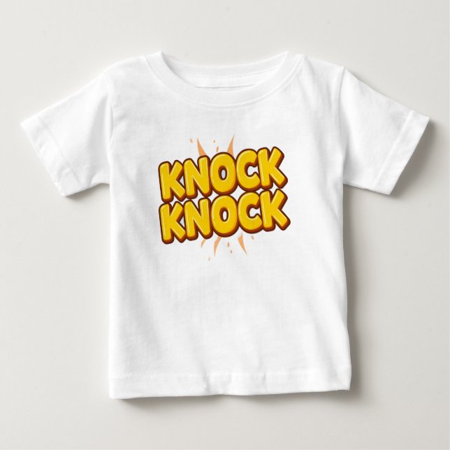 Knock knock baby t-shirt (Vorderseite)