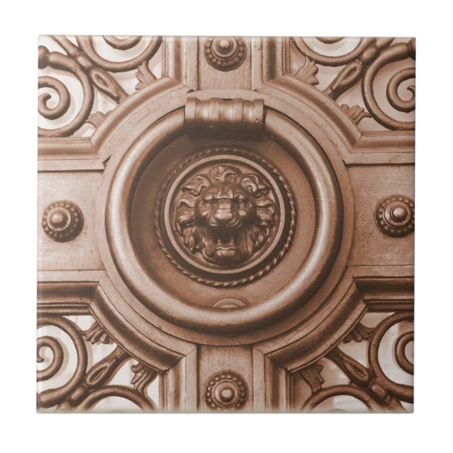 Knock Knock - Barcelona Old Quarter Door Knocker Fliese (Vorderseite)