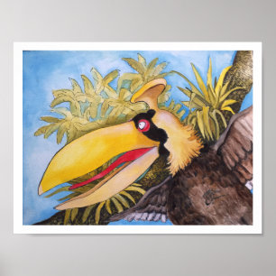 "Knock Knock Bird" Kunst, Mike Quinn Poster