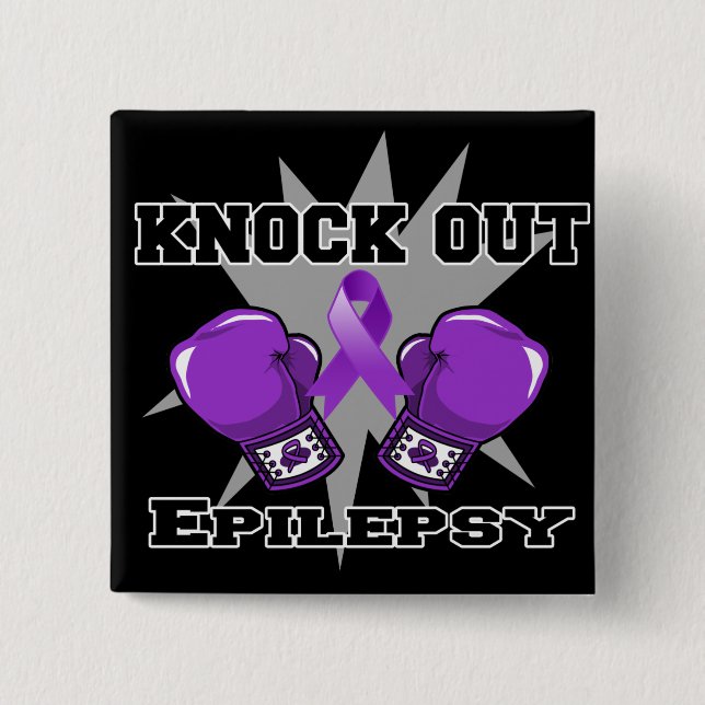 Knock Out Epilepsie Button (Vorderseite)