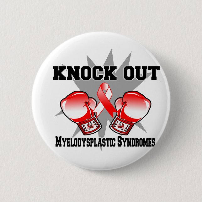 Knock Out Myelodysplastic Syndrome Button (Vorderseite)