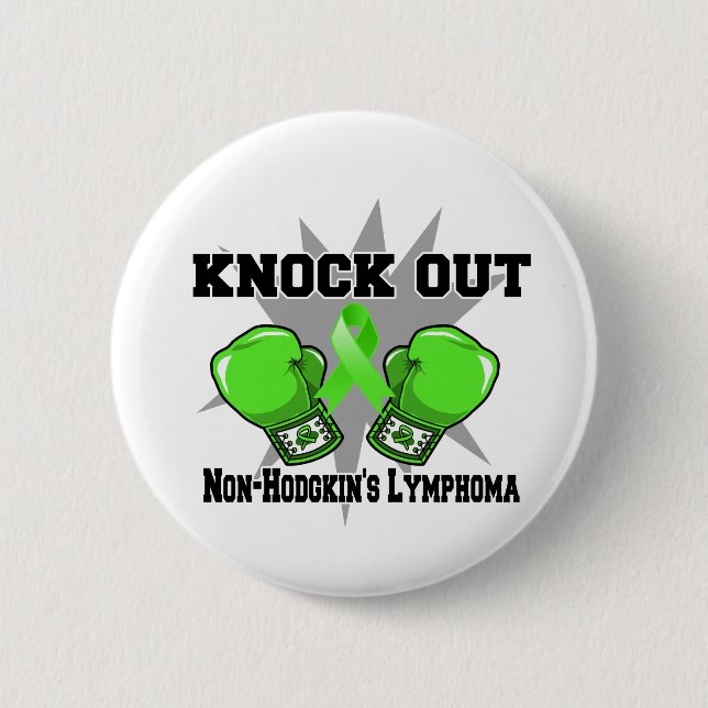Knock Out Non-Hodgkin-Lymphom Button (Vorderseite)