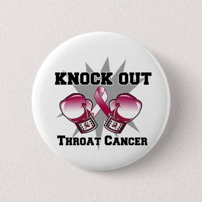 Knock Out Throat Cancer Button (Vorderseite)