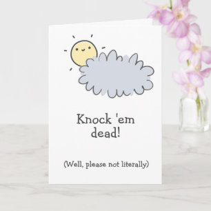 Knock sie tot! Show Chemo Who's Boss Funny Cancer Karte