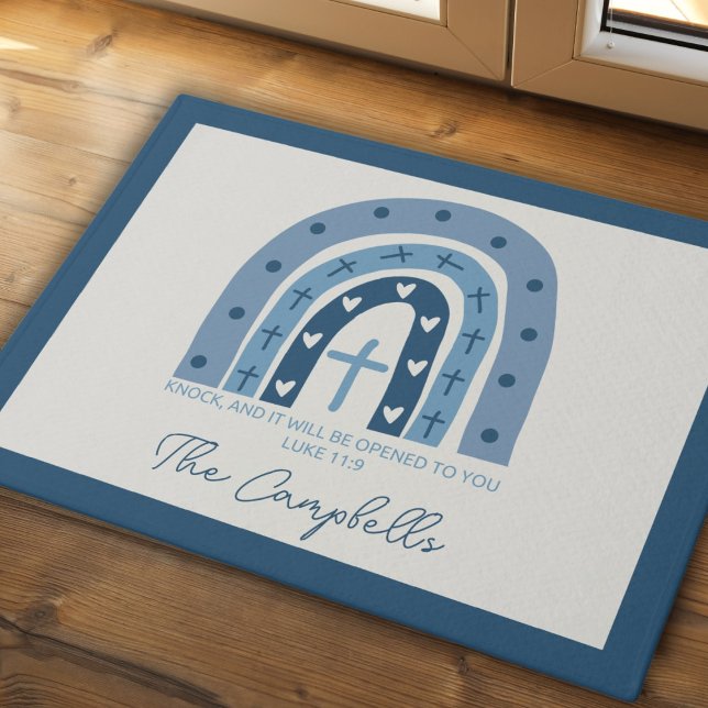 Knock und es wird für Sie geöffnet Christlich Rug Fußmatte (Von Creator hochgeladen)