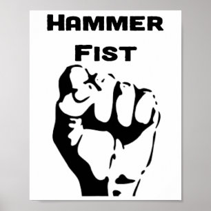 Knockout Boxhammer Faust Poster